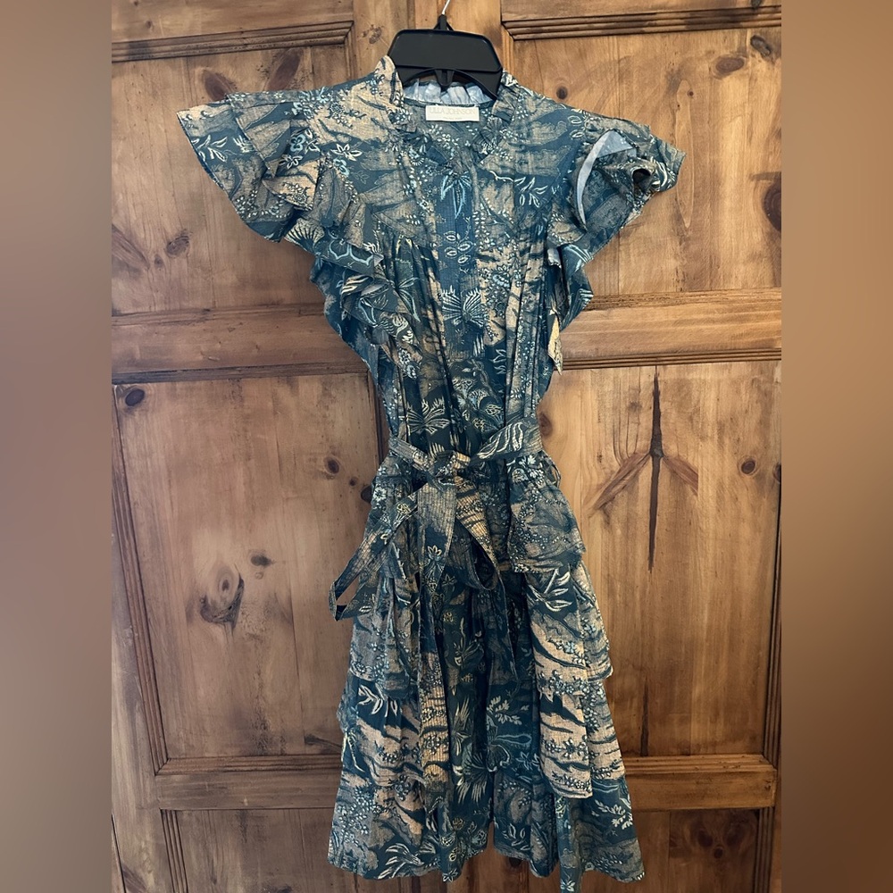 Ulla johnson ruffle mini dress